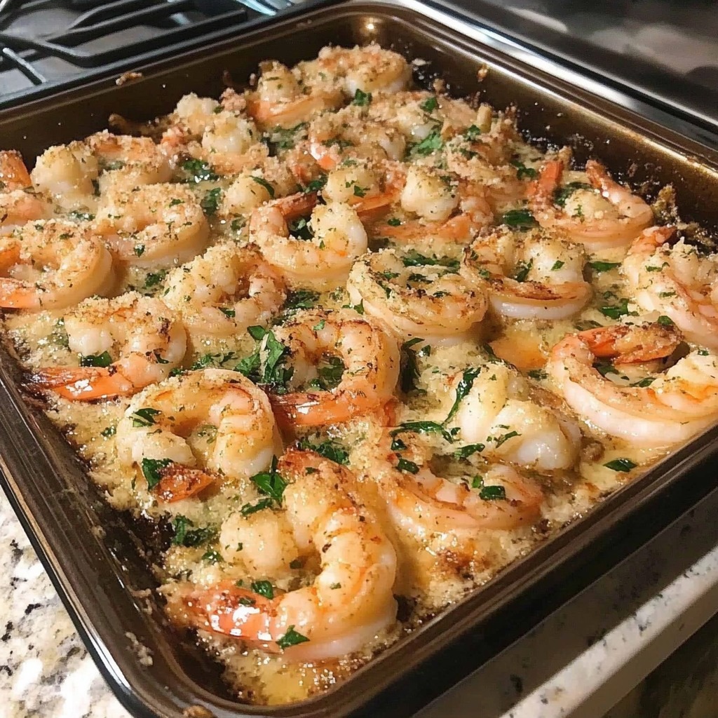 Garlic Parmesan Baked Shrimp - Junior Daily Recipes