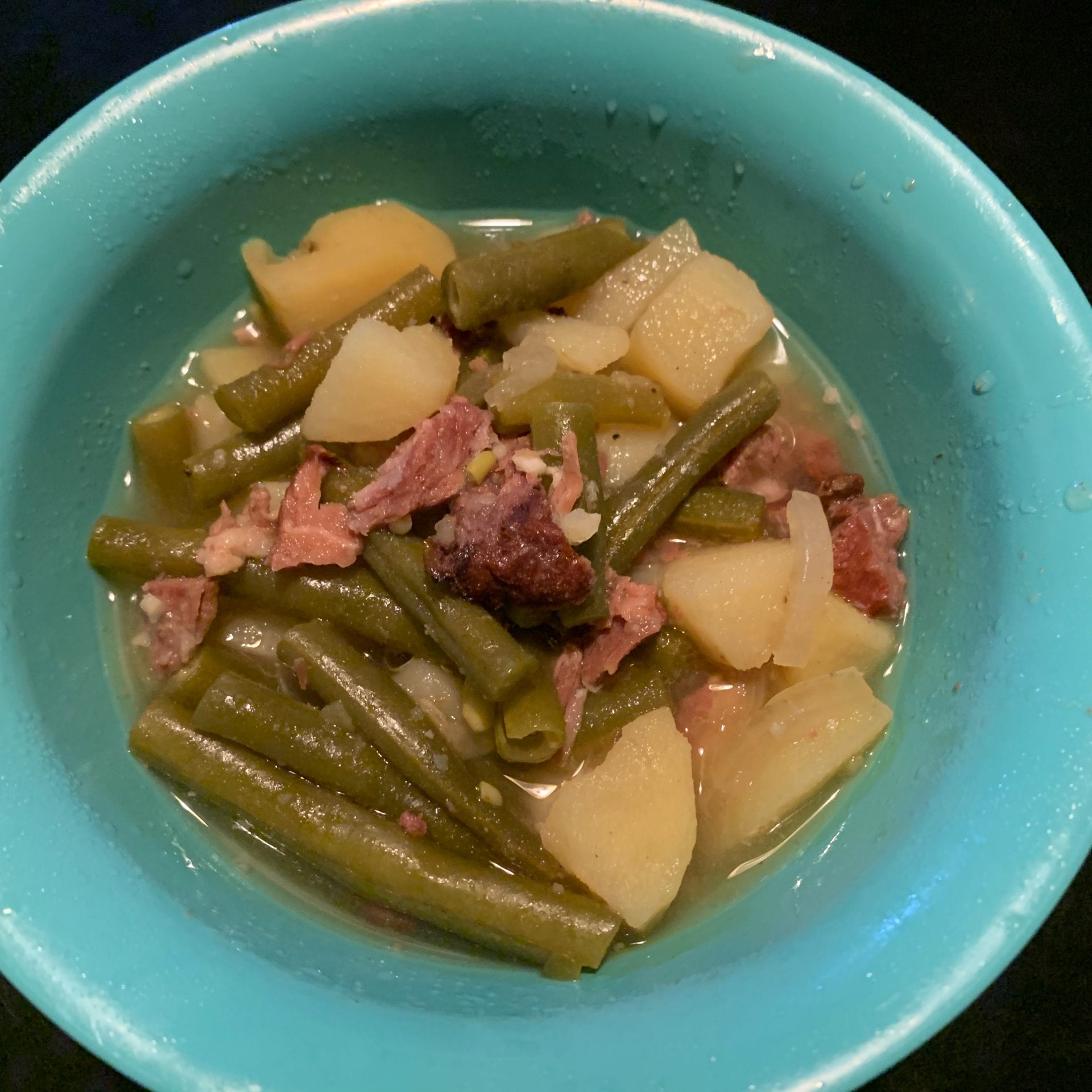 Slow Cooker Green Beans, Ham and Potatoes Junior Daily Recipes
