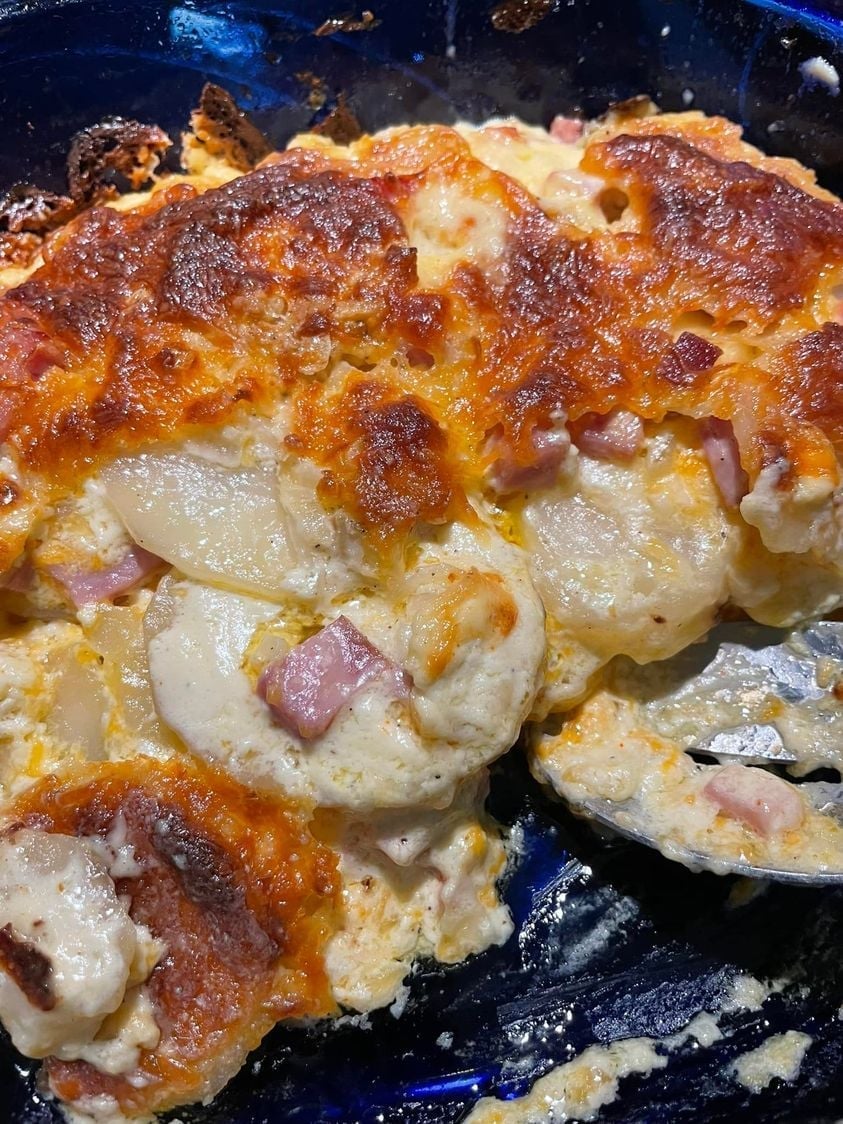 Ham and Potatoes Au Gratin - Junior Daily Recipes