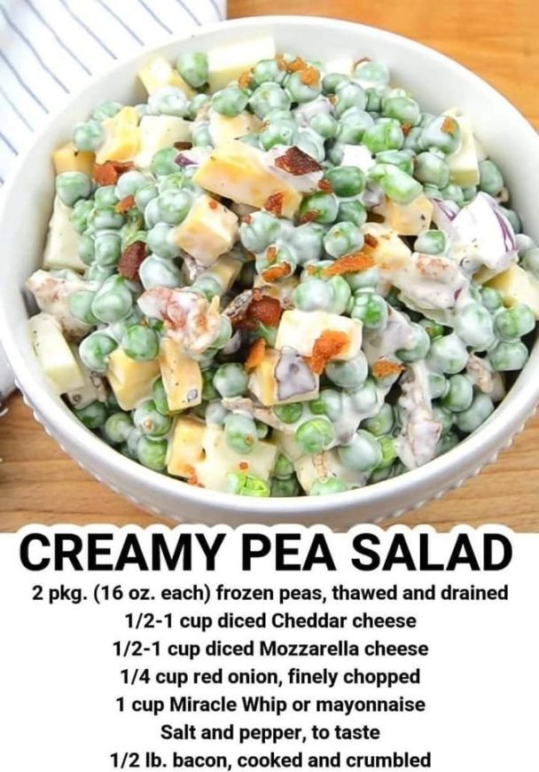 CREAMY PEA SALAD Junior Daily Recipes