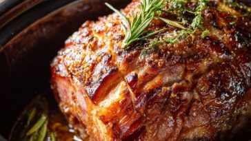Freshly baked Sweet Holiday Magic dessert dusted with powdered sugar, served on a cozy Christmas table with festive lights in the background.